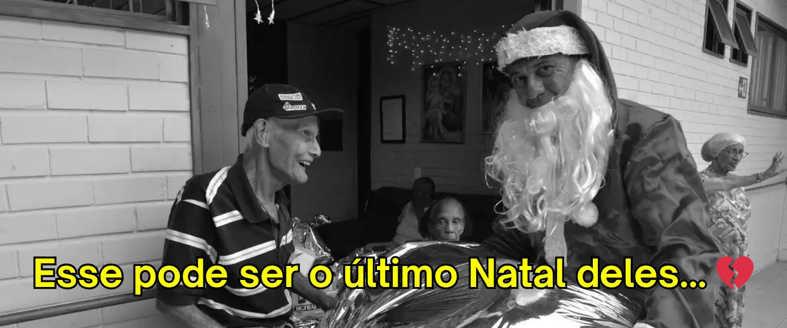 Ação de Natal com idosos